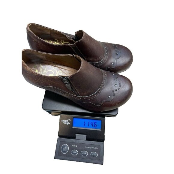 Dansko Clogs Women’s Size 40 Nancy Brown Slip On Heels Zip Casual Leather - Picture 11 of 11